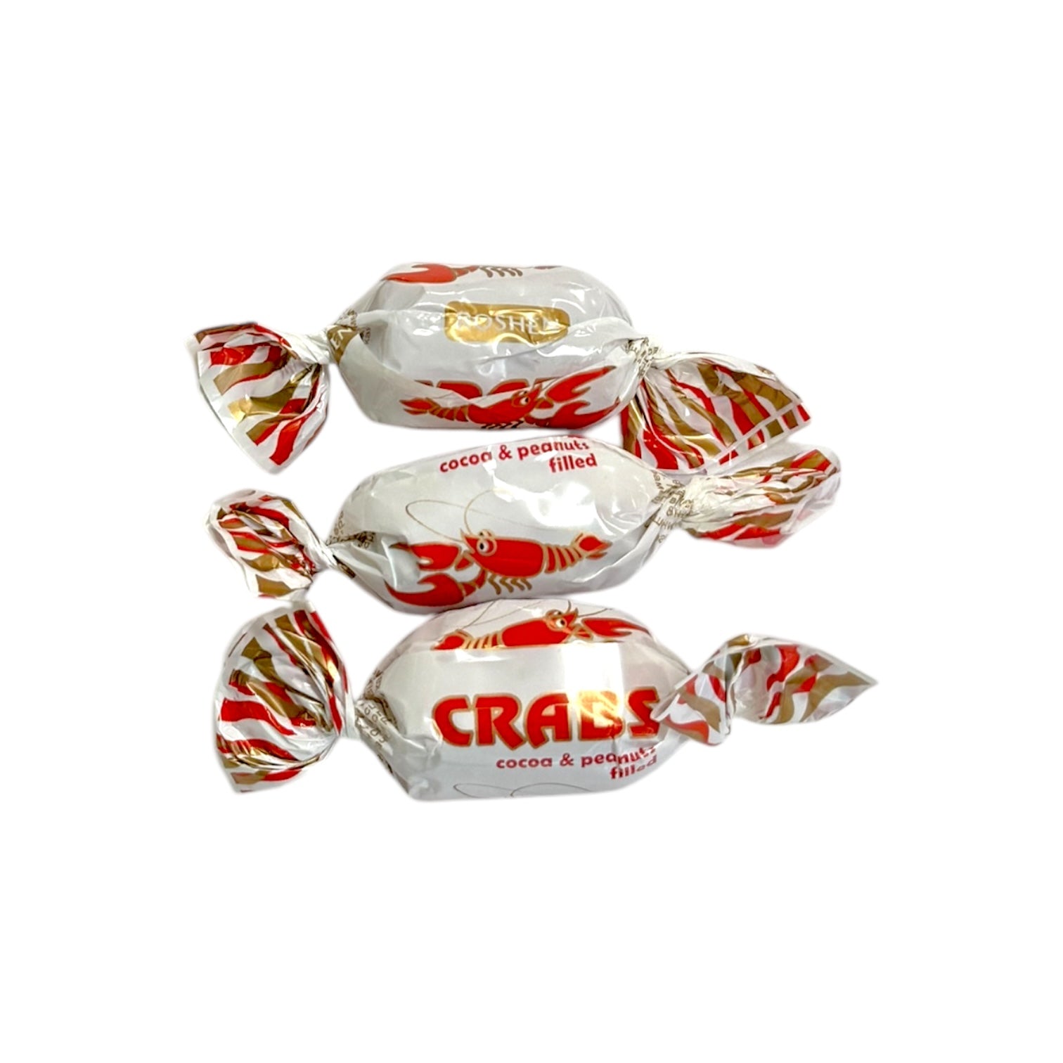 Roshen ‘Crabs’ Peanut & Chocolate Hard Candy Loose (Per 100g)