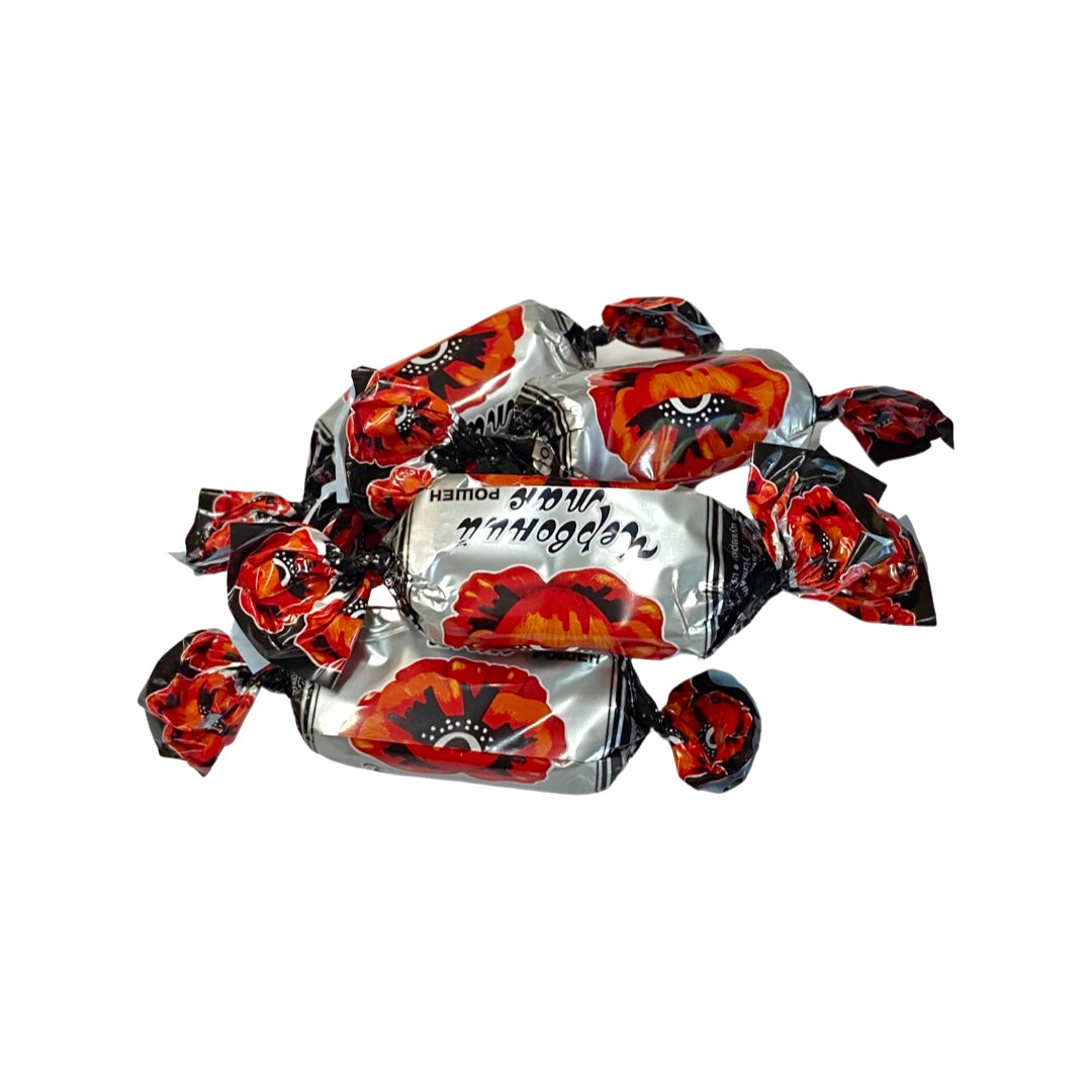 Roshen ‘Krasniy Mak’ Poppy Seed Praline Chocolates Loose (per 100g)