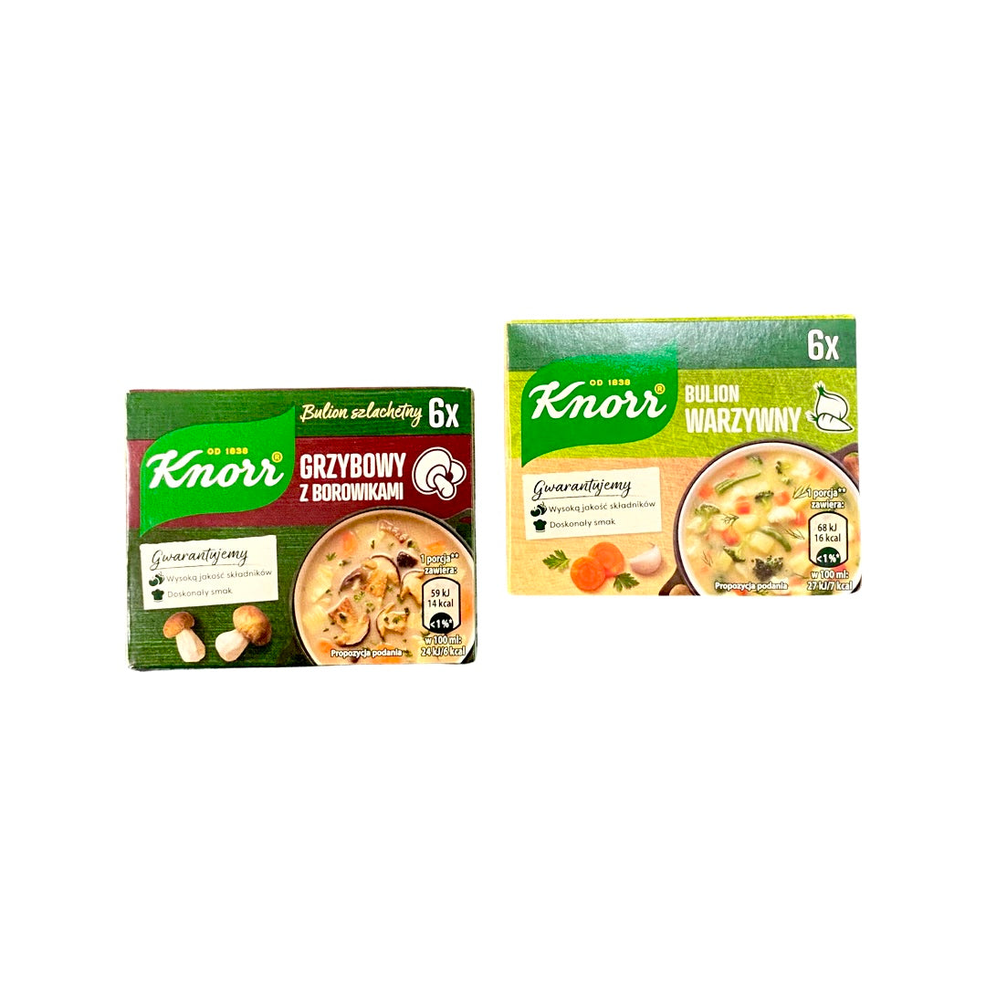 Knorr Broth 6 Stock Cubes (Vegetable, Mushroom)